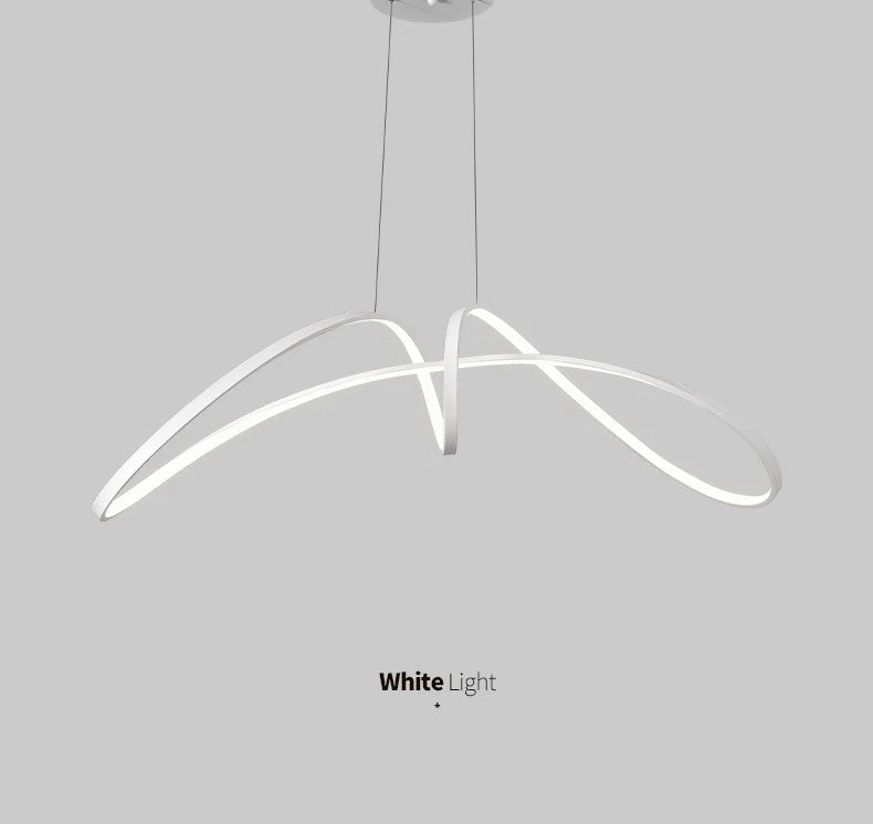 Lustra LED 108W Suspendata Eliptic White SMART