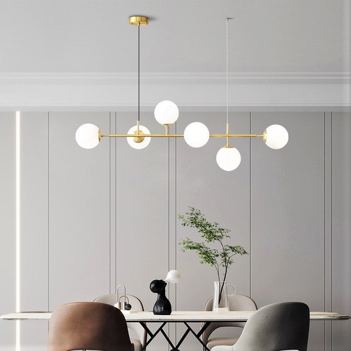 Lustra Abajur MAT GOLD Liniara 6xE27