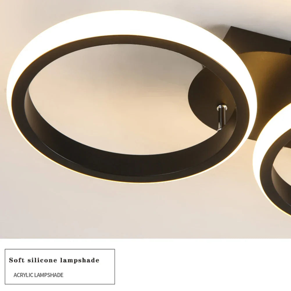 Lustra LED 54W ENZO CIRCLE BLACK Echivalent 300W