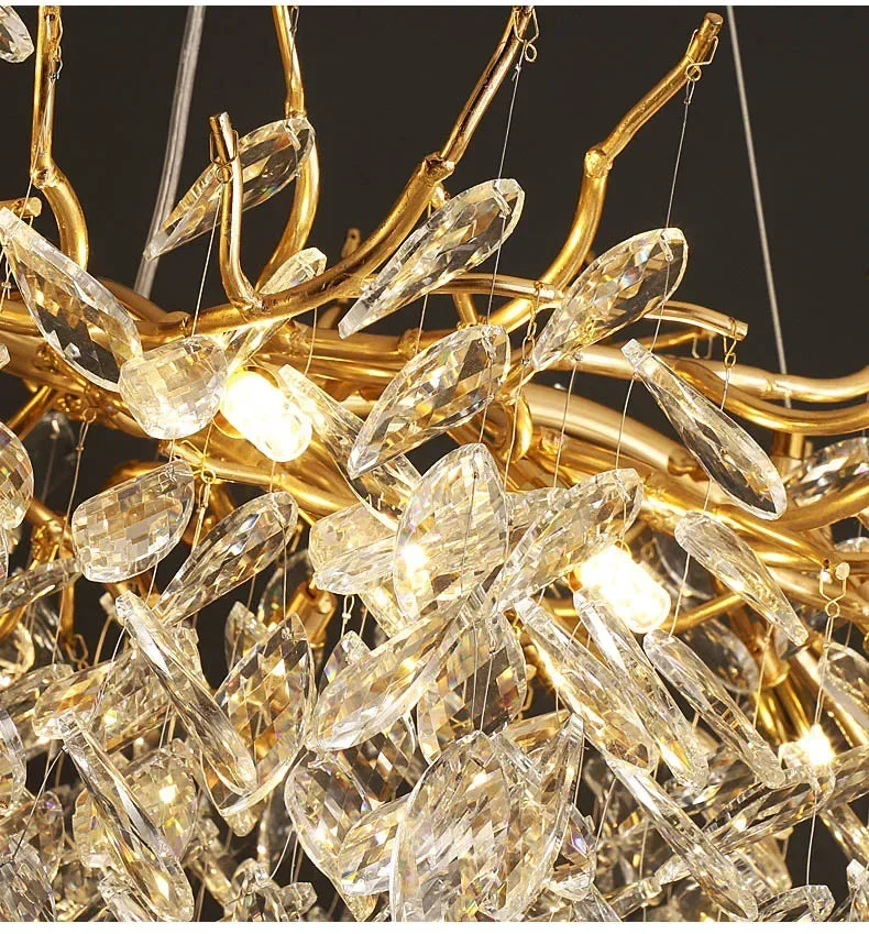 Candelabru Cristal LUXURY Golden Klara Chandeliers Crystal