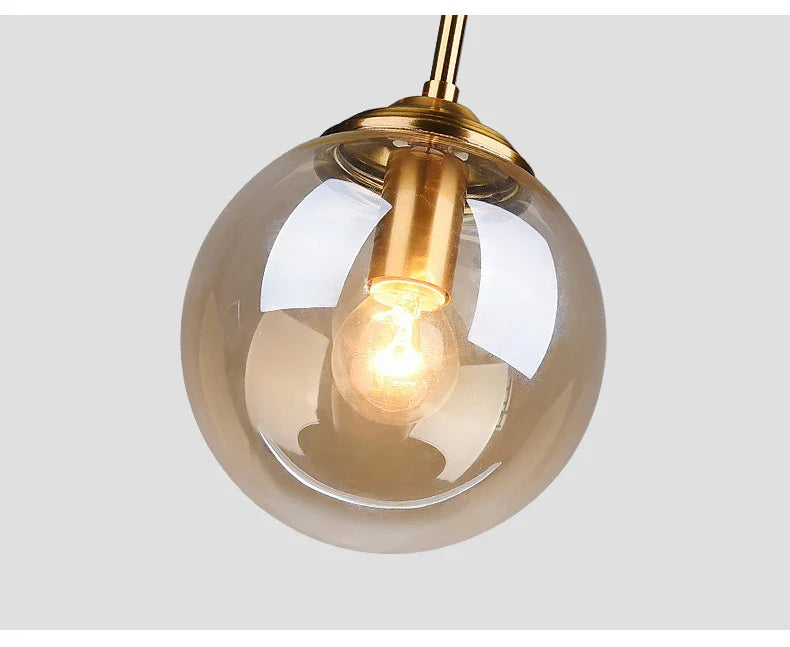 Pendul Nordic Abajur Amber Gold MX136/1P