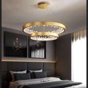 Lustra LED ICE-AGE Gold 2 Segmente Echivalent 400W