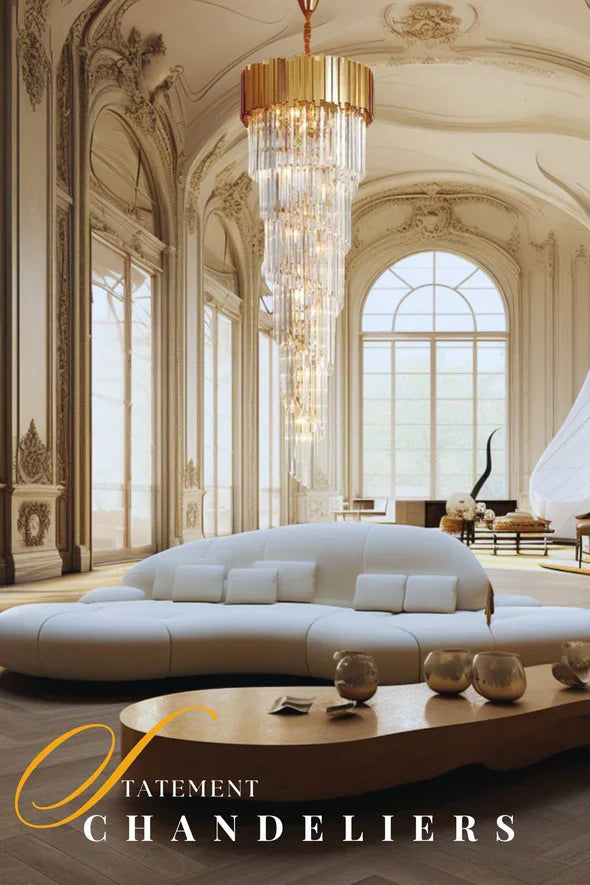 Candelabru Cristal GLORY GOLDEN LUXURY 180cm