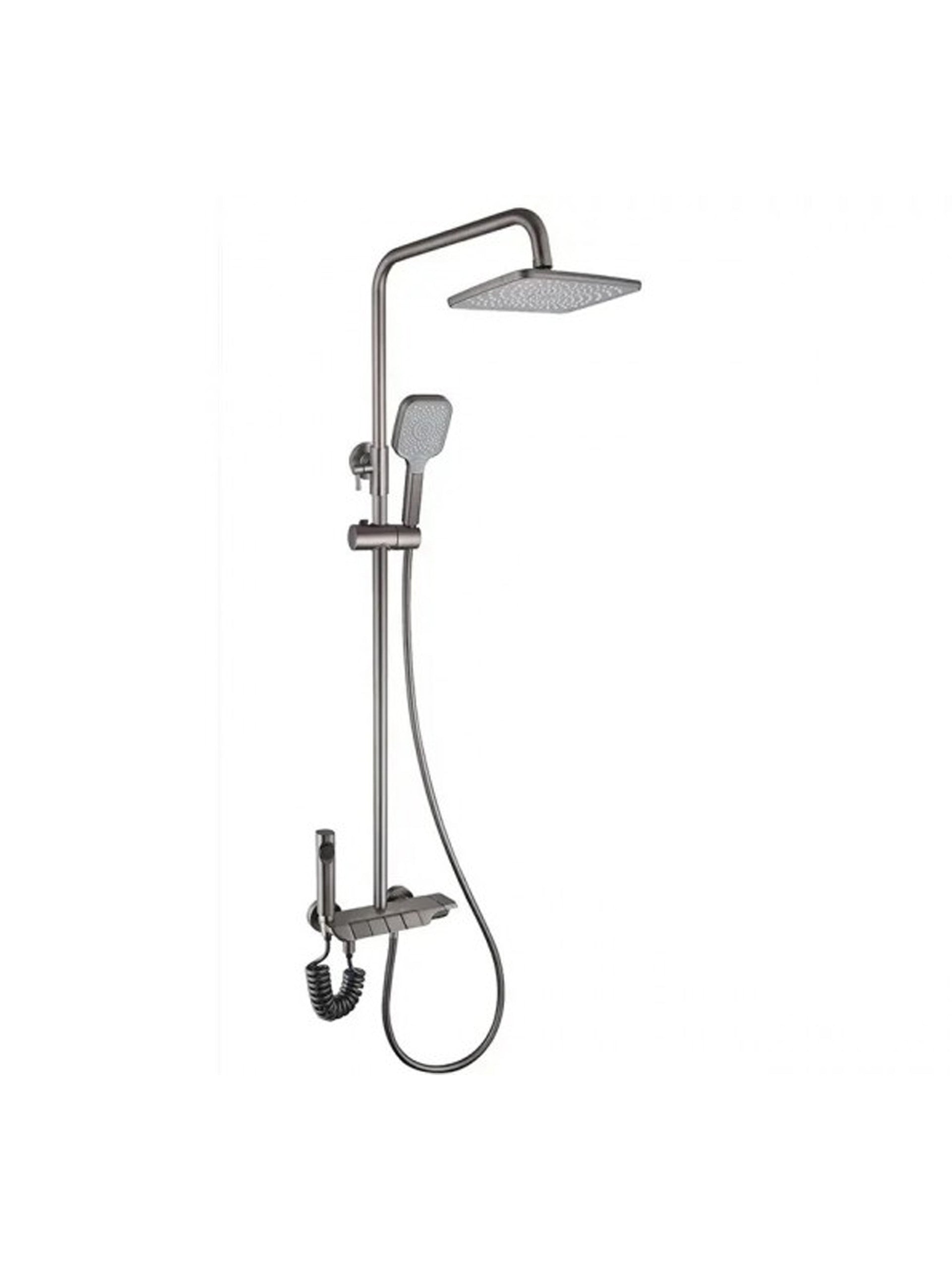 Coloana de Dus 1803 Gri Design Modern cu Cap Tip Ploaie