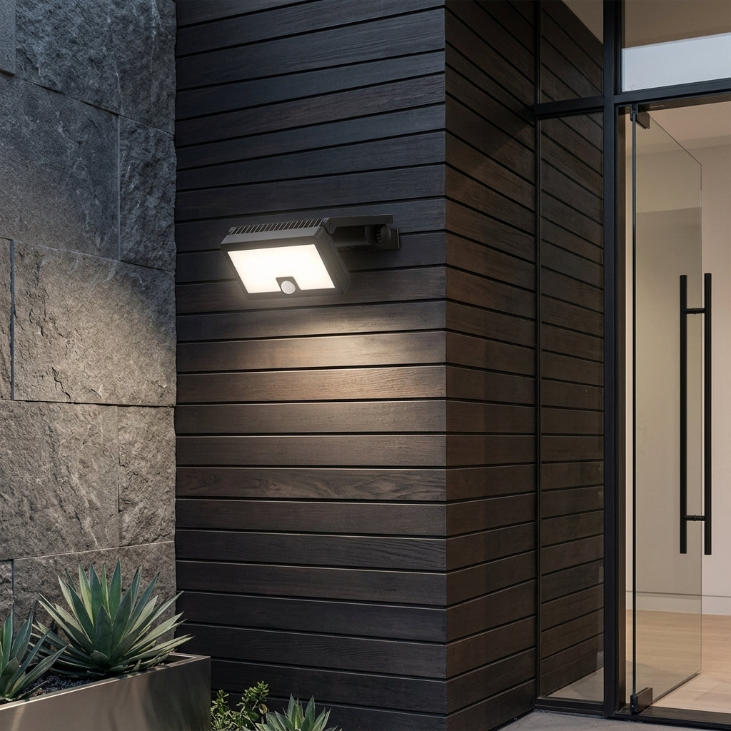 Aplica Solara LED Exterior 10W FERANO Senzor 3 Lumini
