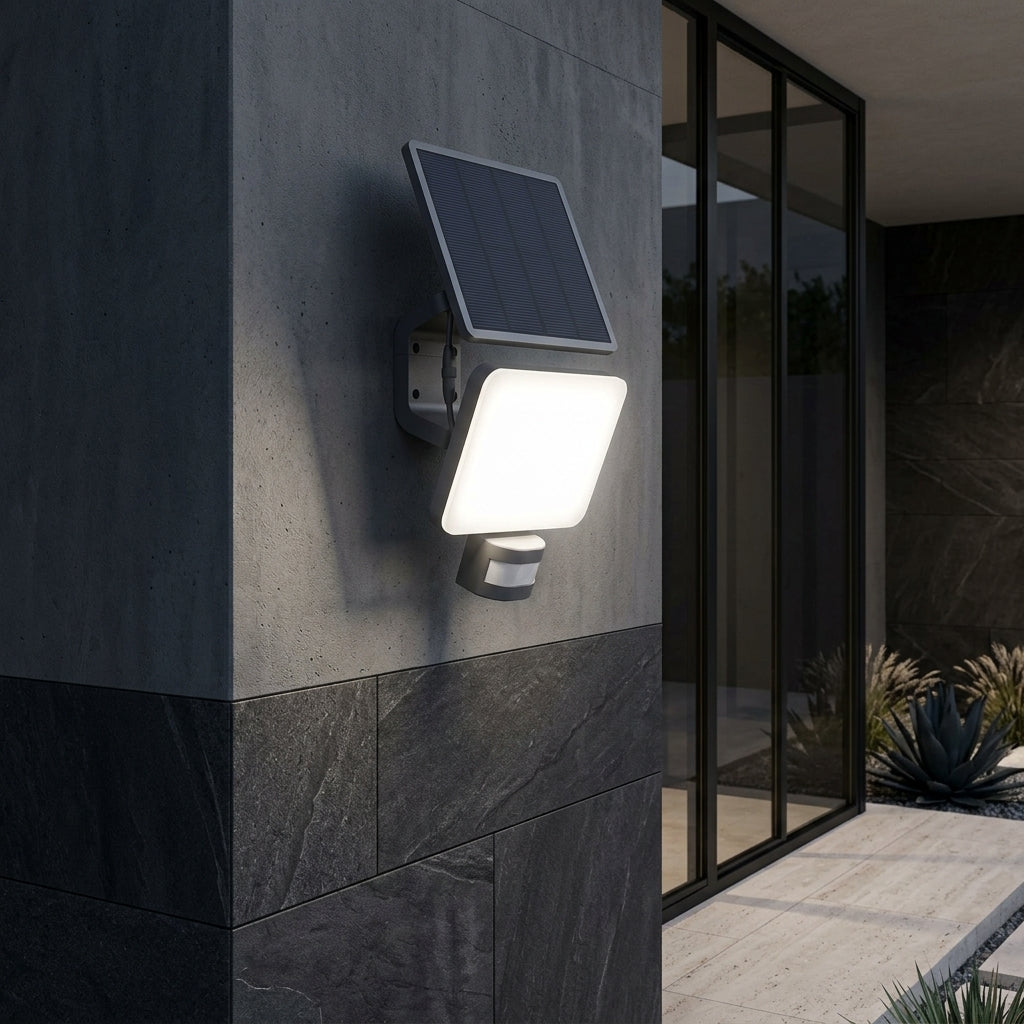 Aplica Solara LED Exterior 15W VERINO SENZOR W2 3 Lumini