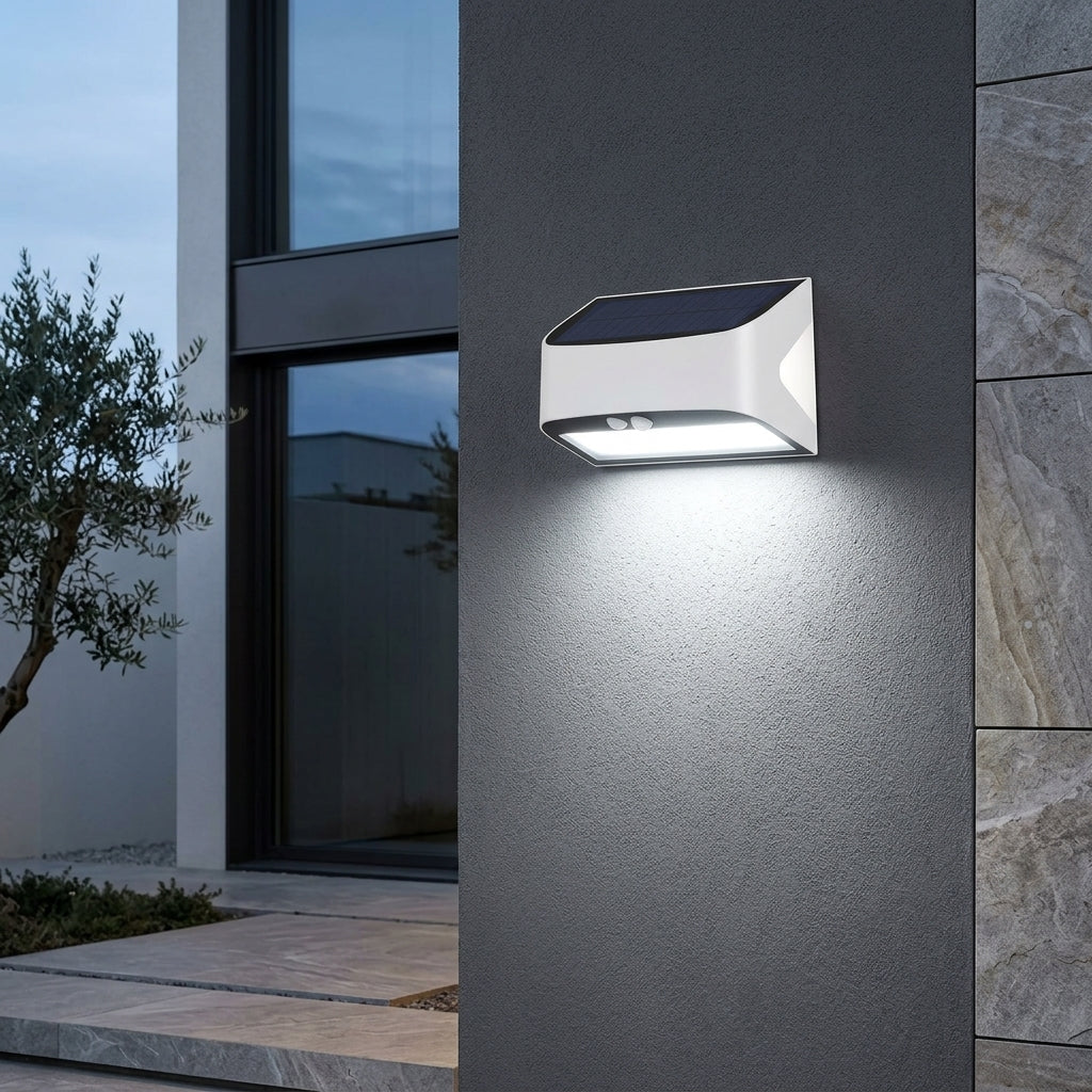Aplica Solara LED Exterior 6W LITEVAULT SENZOR W1B Alba