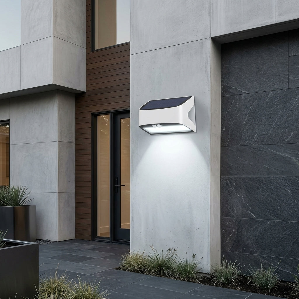 Aplica Solara LED Exterior 6W LITEVAULT SENZOR W1B Alba