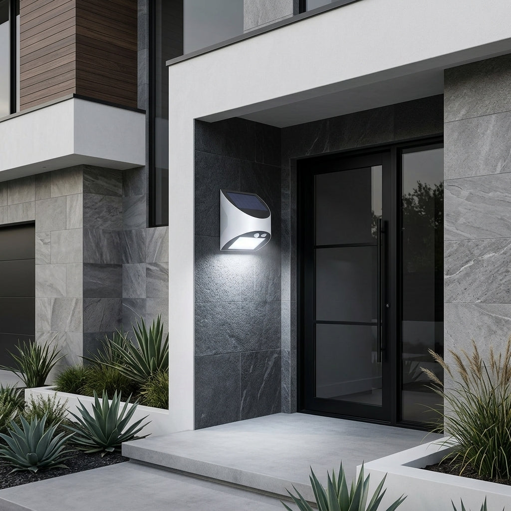 Aplica Solara LED Exterior 3W LITEVAULT SENZOR W1 Alba