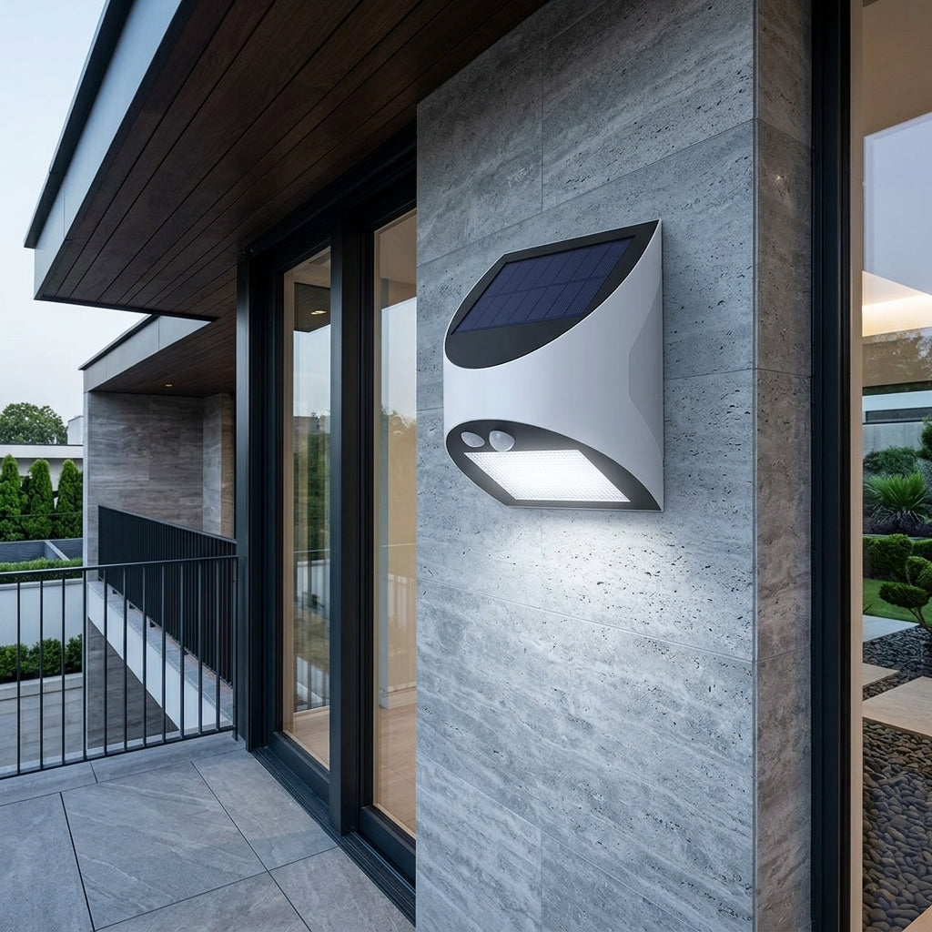 Aplica Solara LED Exterior 3W LITEVAULT SENZOR W1 Alba