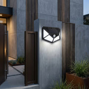 Aplica Solara LED Exterior 3W RIGA SENZOR Lumina Rece Neagra