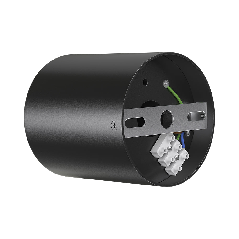 Spot Aplicat Rotund Fascicul Reglabil Negru Dulie GU10 Ø80x100mm