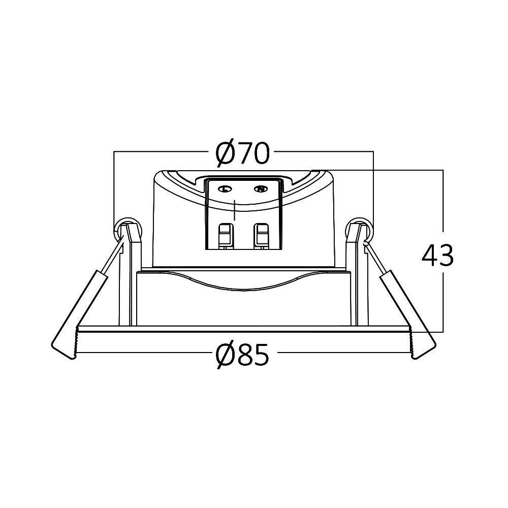 Spot LED 7W Incastrabil Orientabil Negru CCT cu 3 Lumini Echivalent 60W
