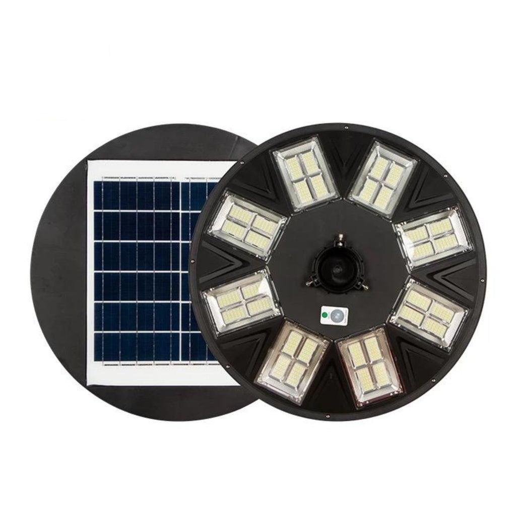 Stalp 2 Metri Echipat cu Lampa LED 400W Incarcare Solara si Telecomanda