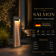 Stalp De Gradina LED Premium SALMON 11W 3000K 1200lm 60CM