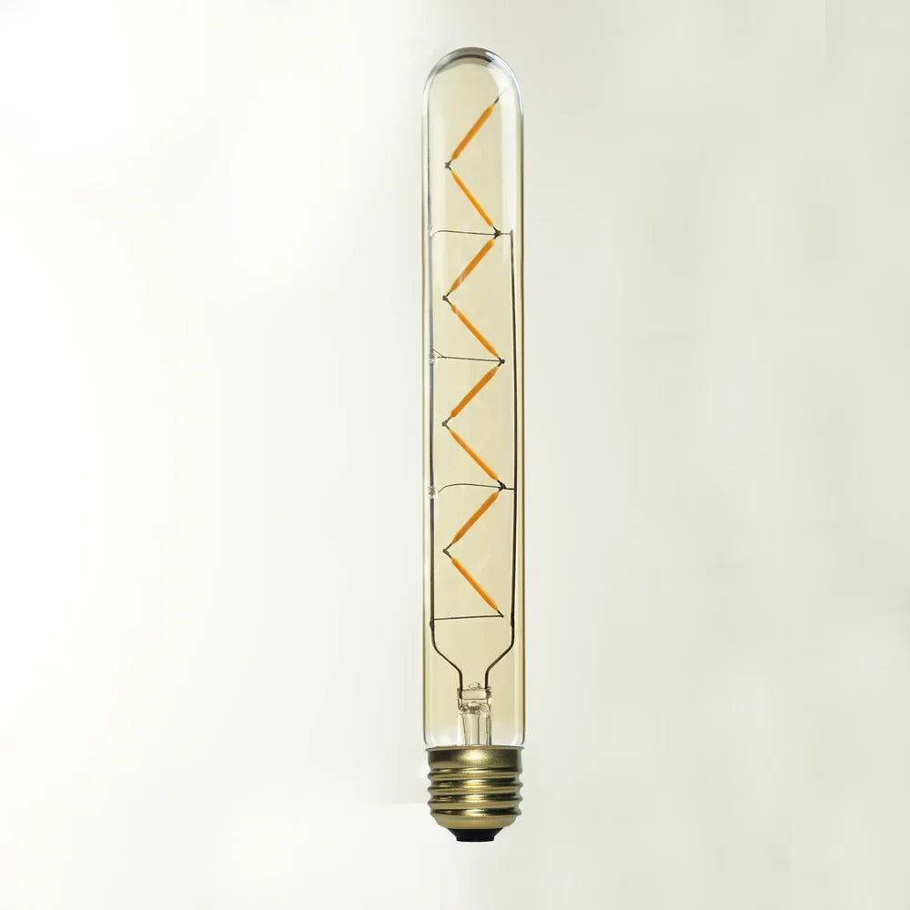 Bec LED E27 8W Vintage Cilindru T30, 300mm, 800lm Fumuriu