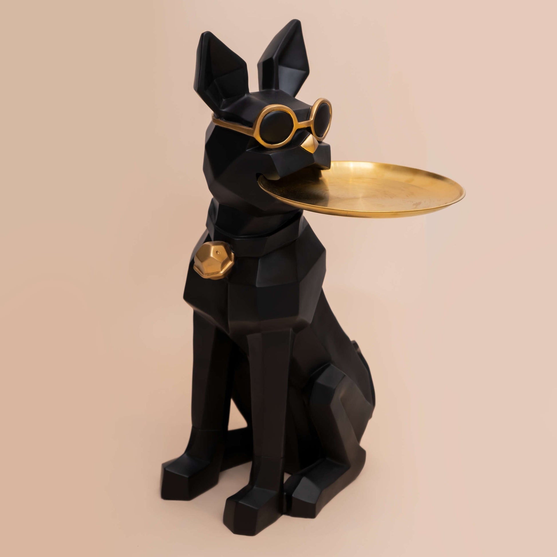 Statueta Decorativa Geometrica Obsidian Bulldog 68CM