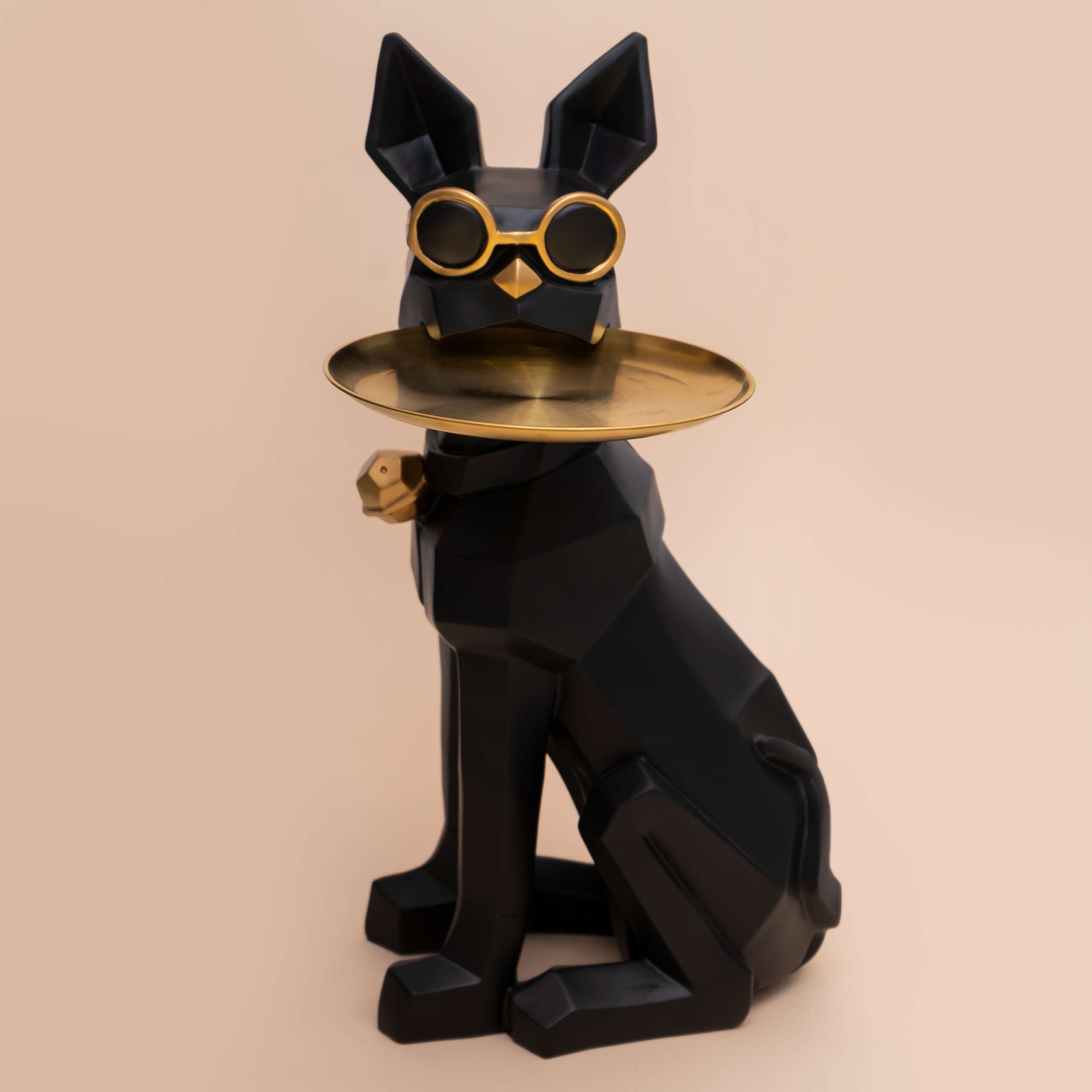 Statueta Decorativa Geometrica Obsidian Bulldog 68CM