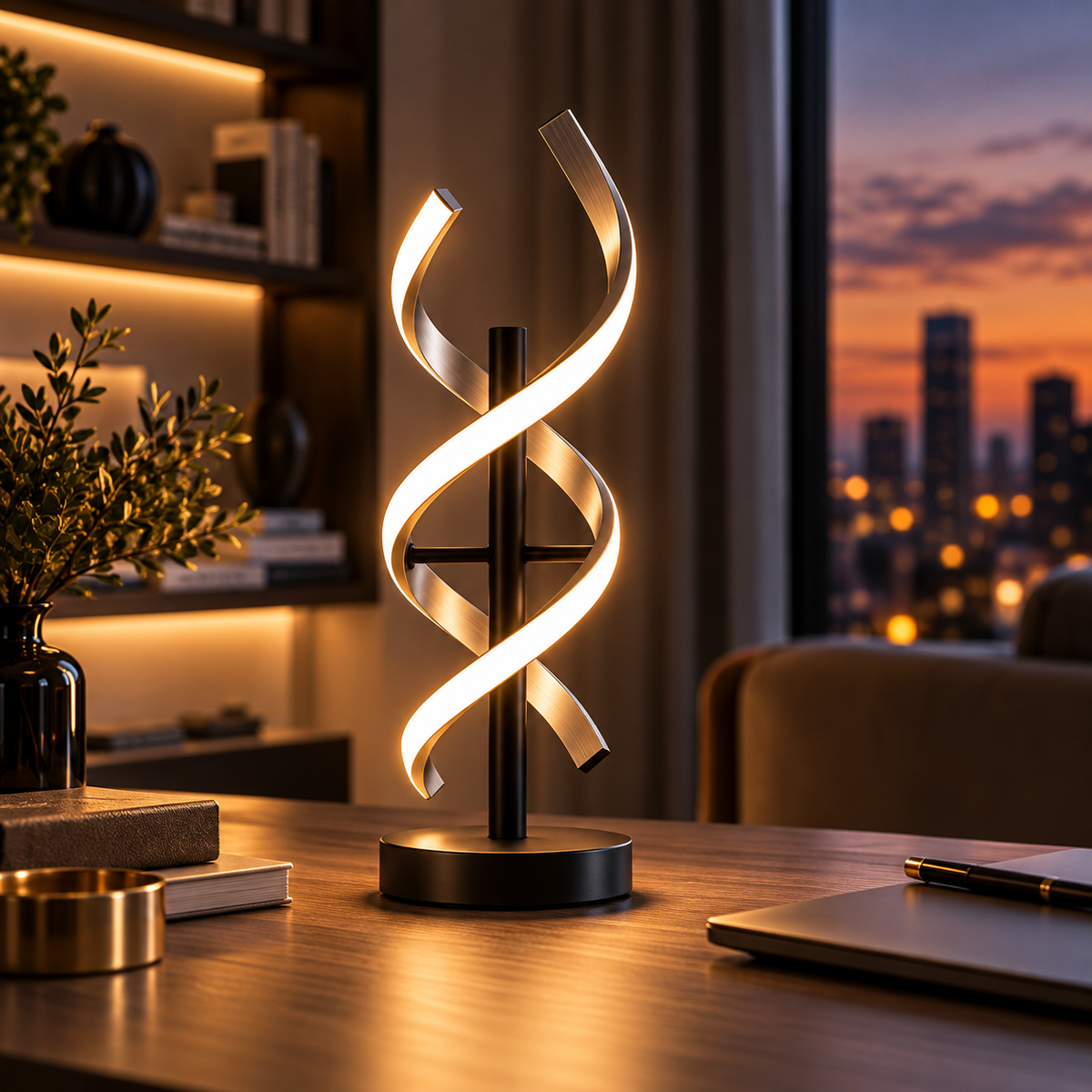 Veioza LED SEQUENCE PREMIUM Silver 20W