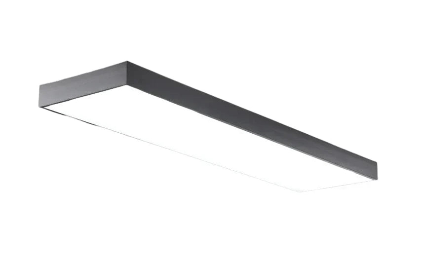 Panou LED 72W 117.5 x 28cm Negru Aplicat/Suspendat Echivalent 400W