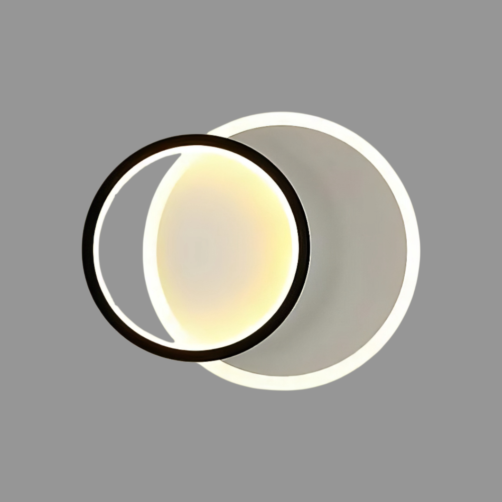 Aplica LED KARO ROUND 24W Black & White Echivalent 2400 lm 