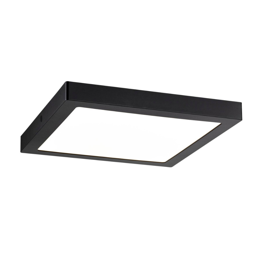 Spot LED 18W Patrat Negru / 210x210mm / Aplicat