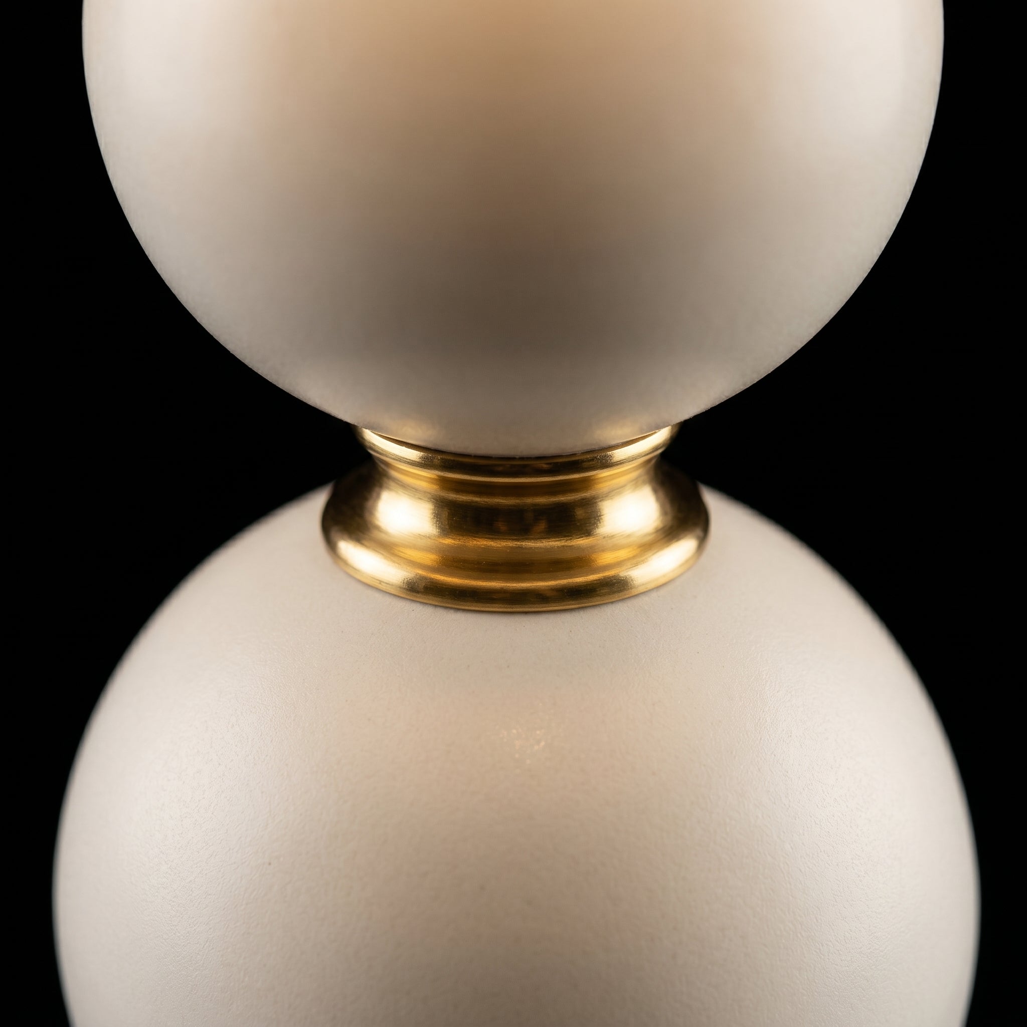 Veioza Abajur AVENTA 1xE27 White&Gold
