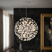 Lustra Suspendata Crystal Dandelion Silver