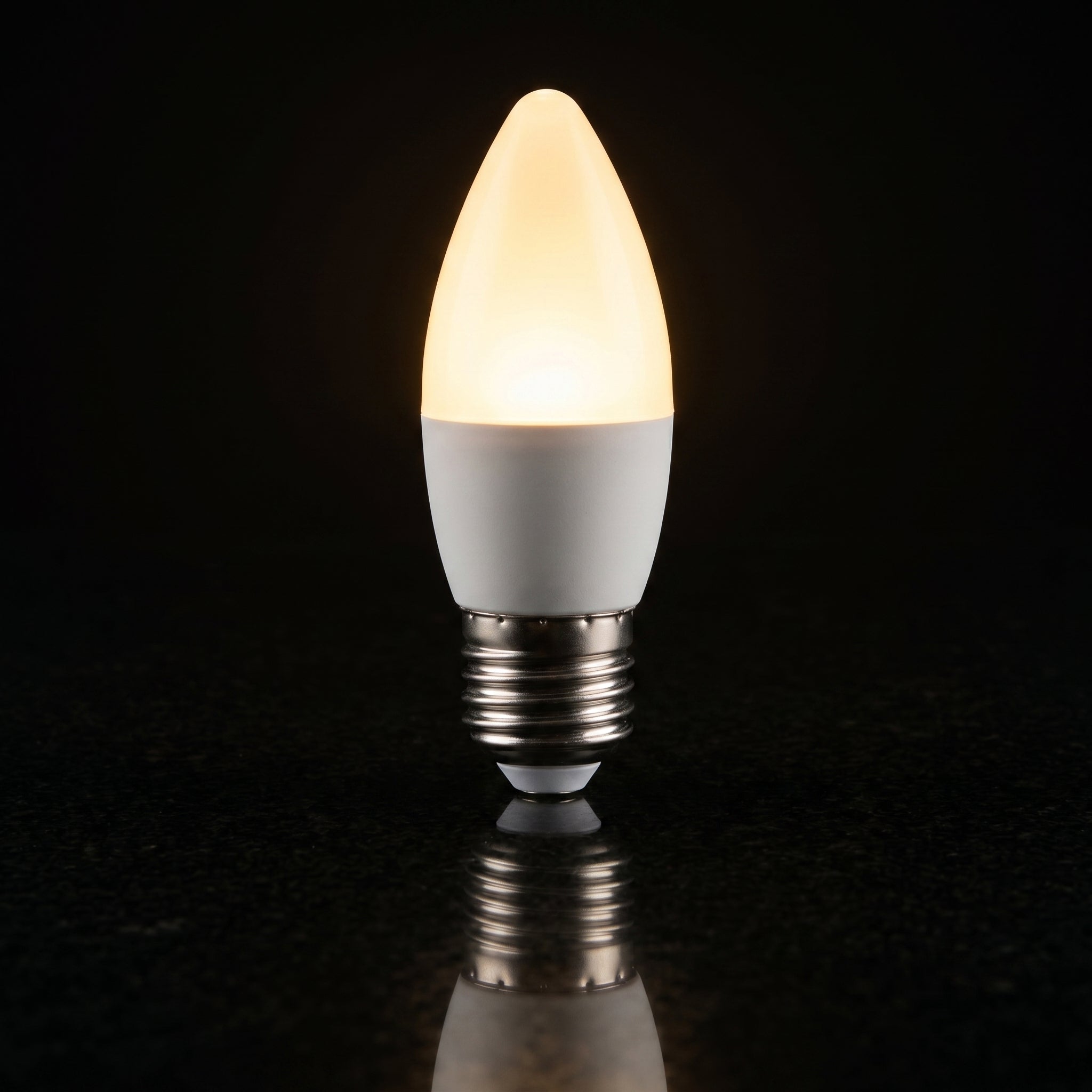 Bec LED Lumanare Mat E27 Lumina Calda Echivalent 25W