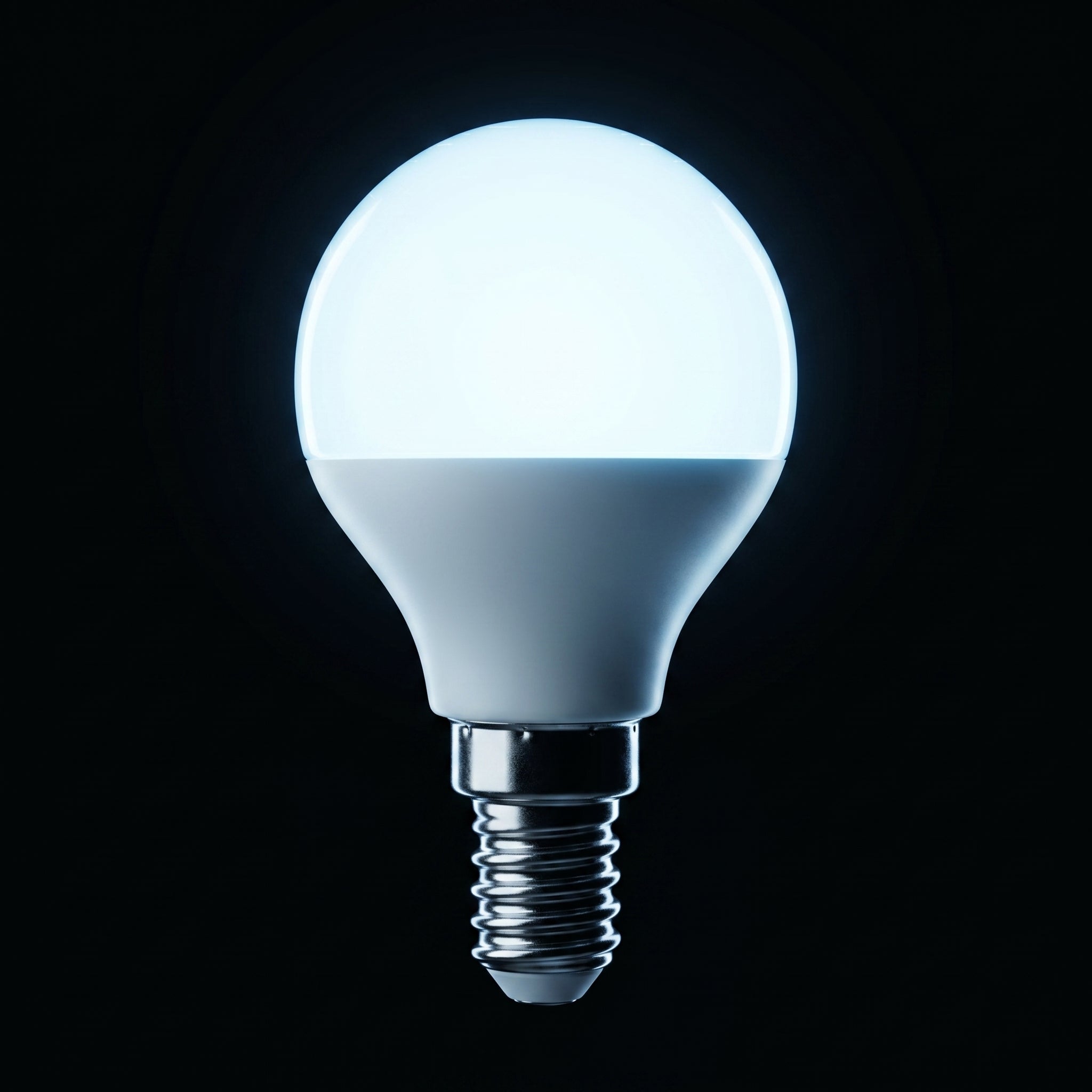 Bec LED Sferic Mat E14 Alb Rece 5W Echivalent 25W