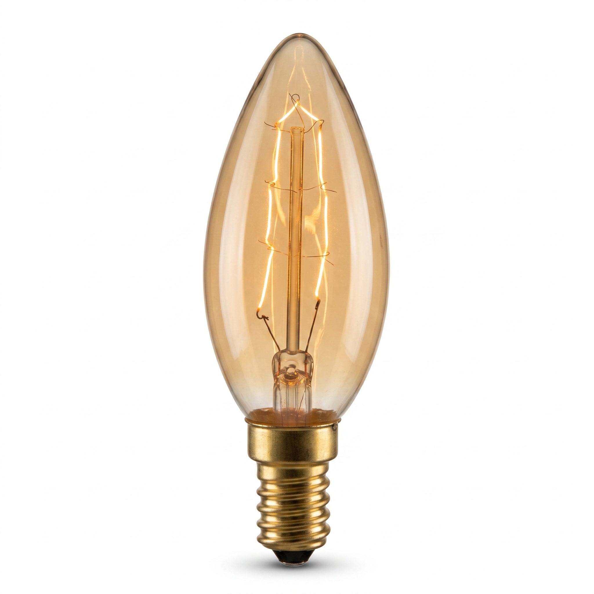 Bec Edison C35 E14 Filament Decorativ Amber Dimabil 107lm, 2200K