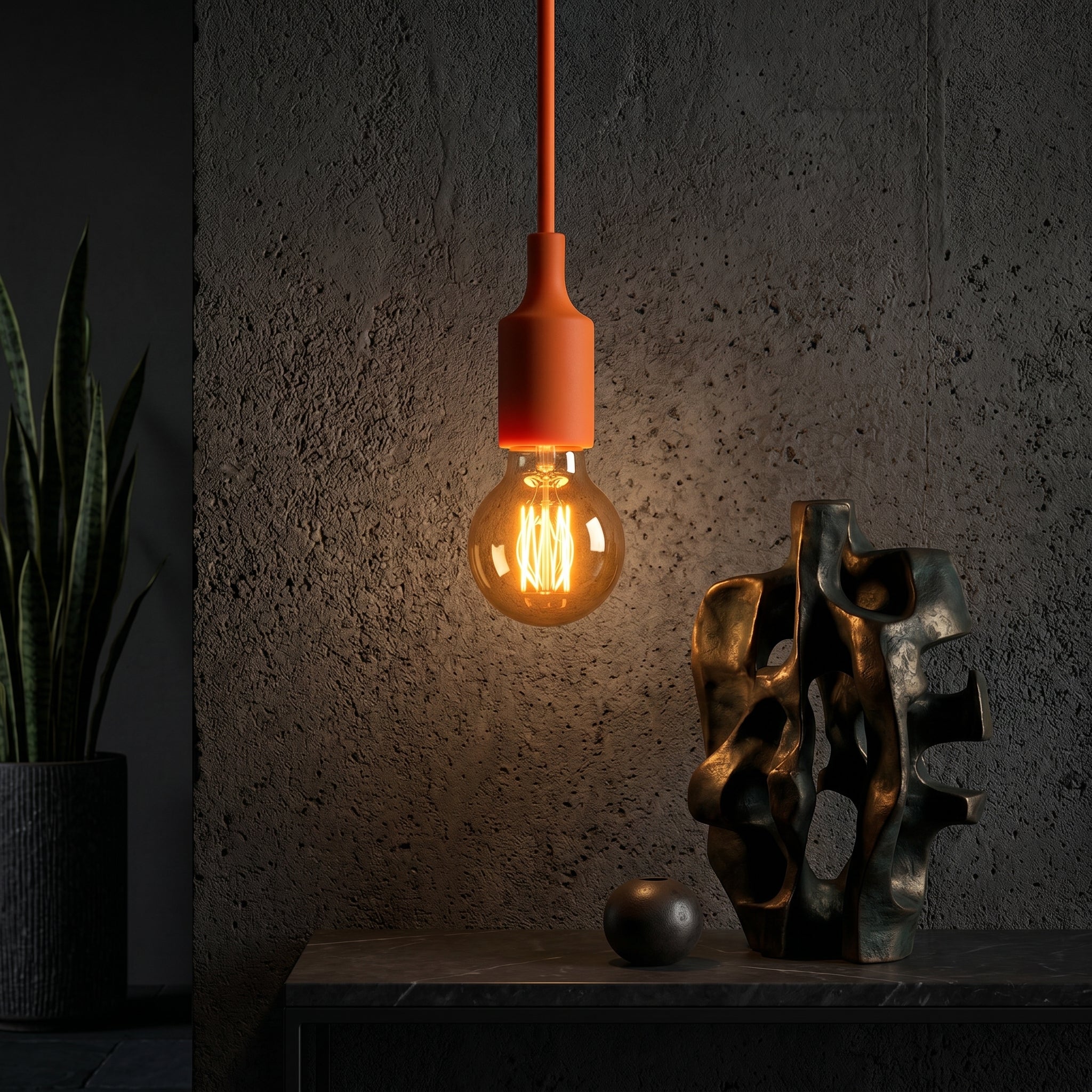 Pendul Silicone Orange Vogue E27 60W Erste