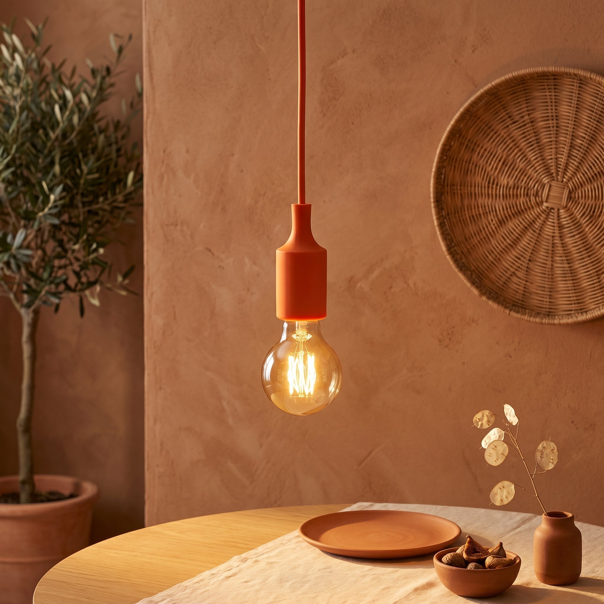Pendul Silicone Orange Vogue E27 60W Erste