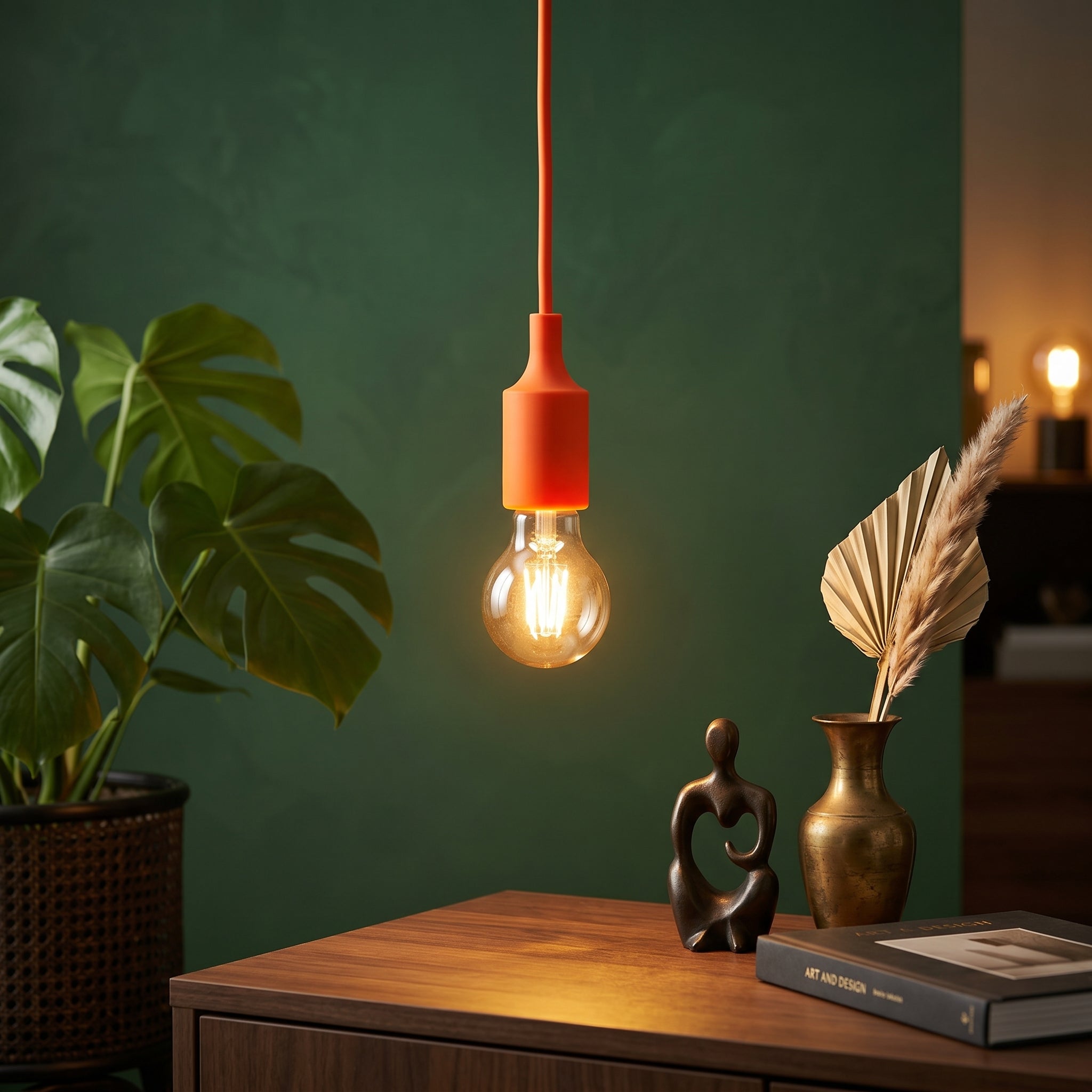 Pendul Silicone Orange Vogue E27 60W Erste