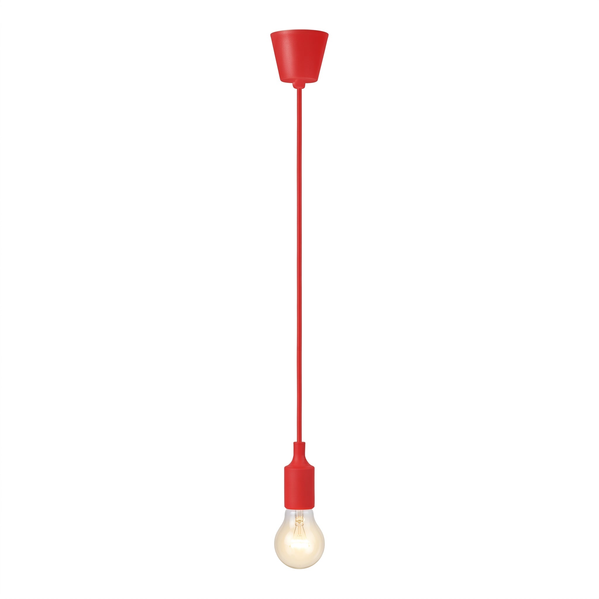 Pendul Silicone Rosu Vogue E27 60W Erste