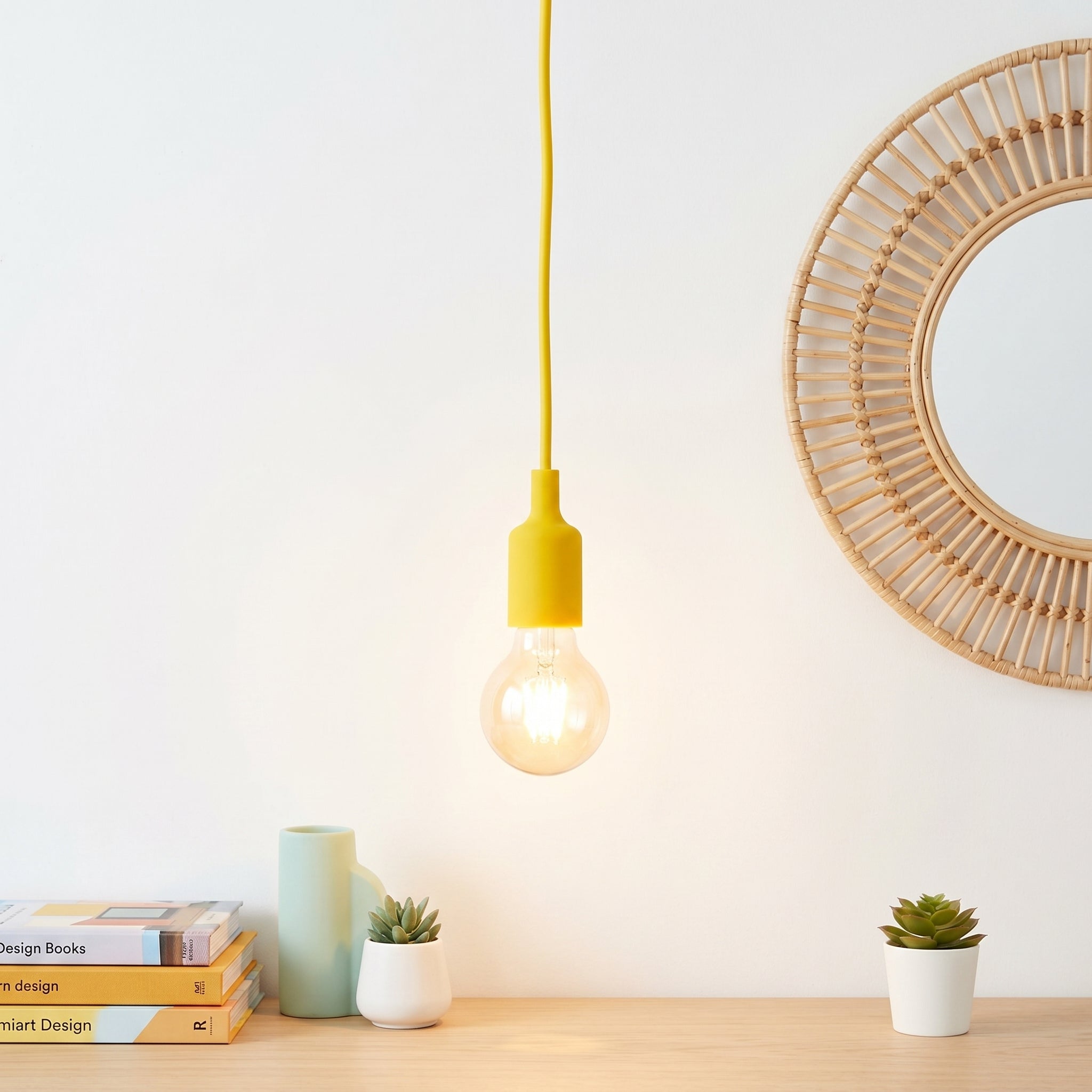 Pendul Silicone Galben Vogue E27 60W Erste