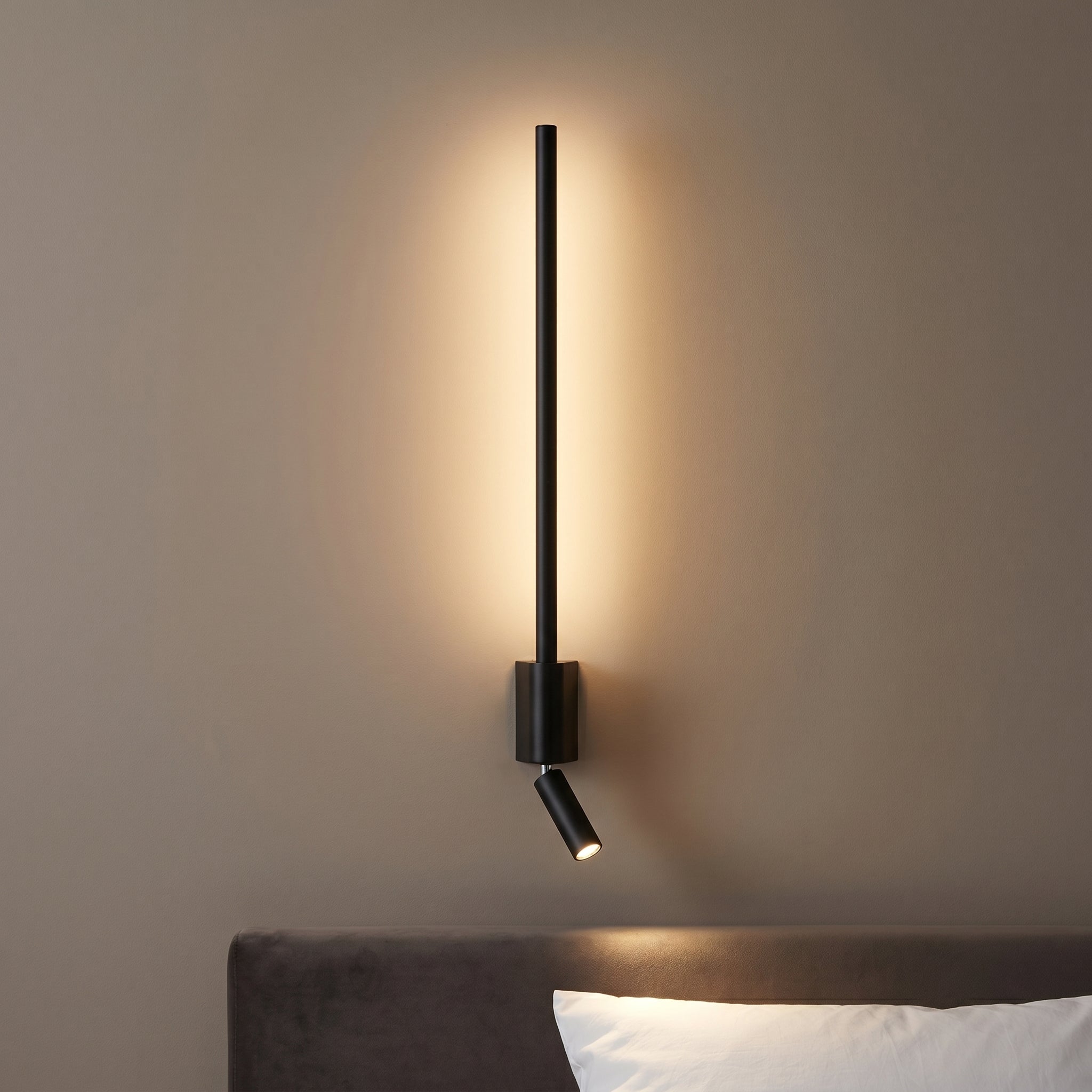 Aplica LED KAIRO cu Spot Interior 24W Neagra Echivalent 120W