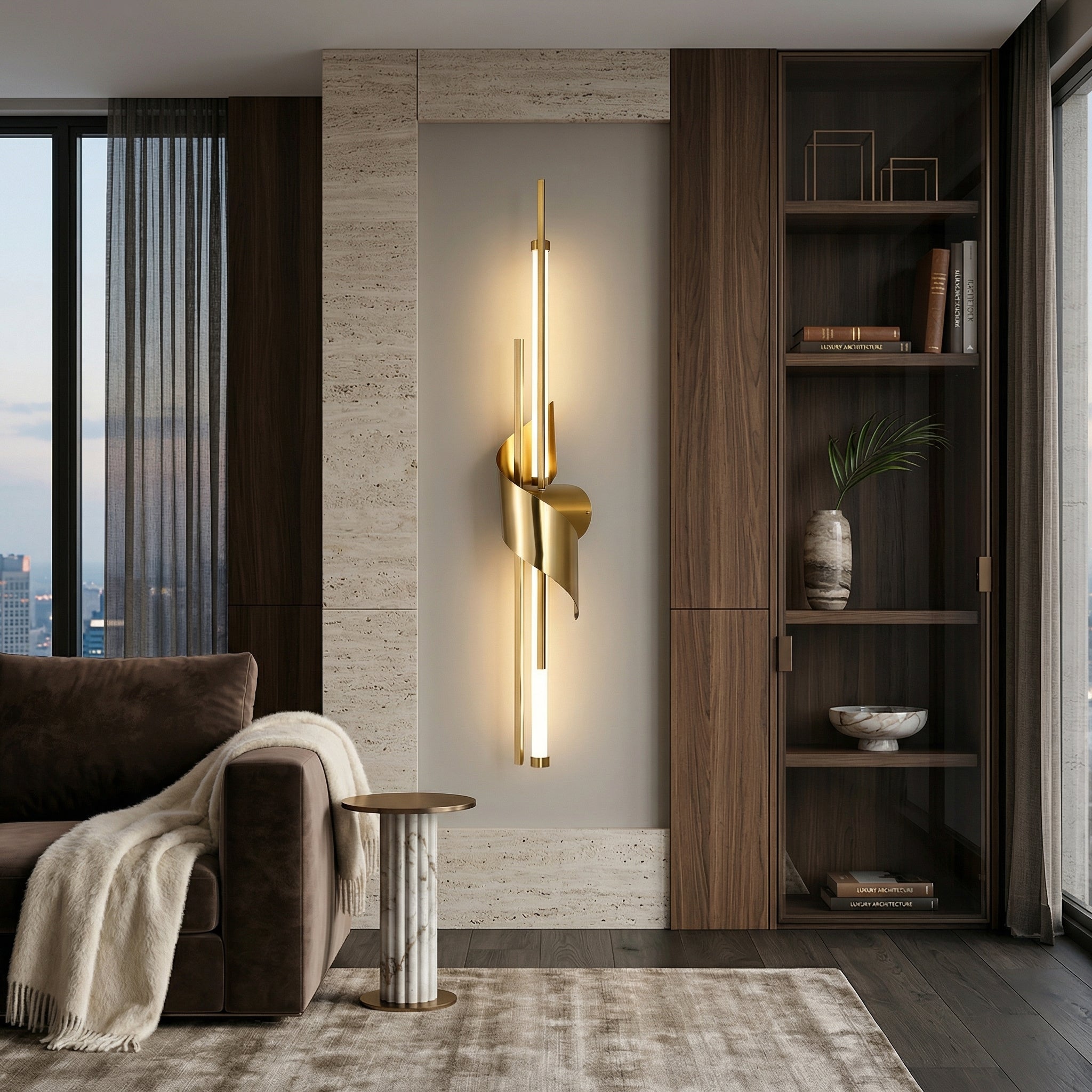 Aplica LED ATHENS 20W Gold 85CM Echivalent 100W