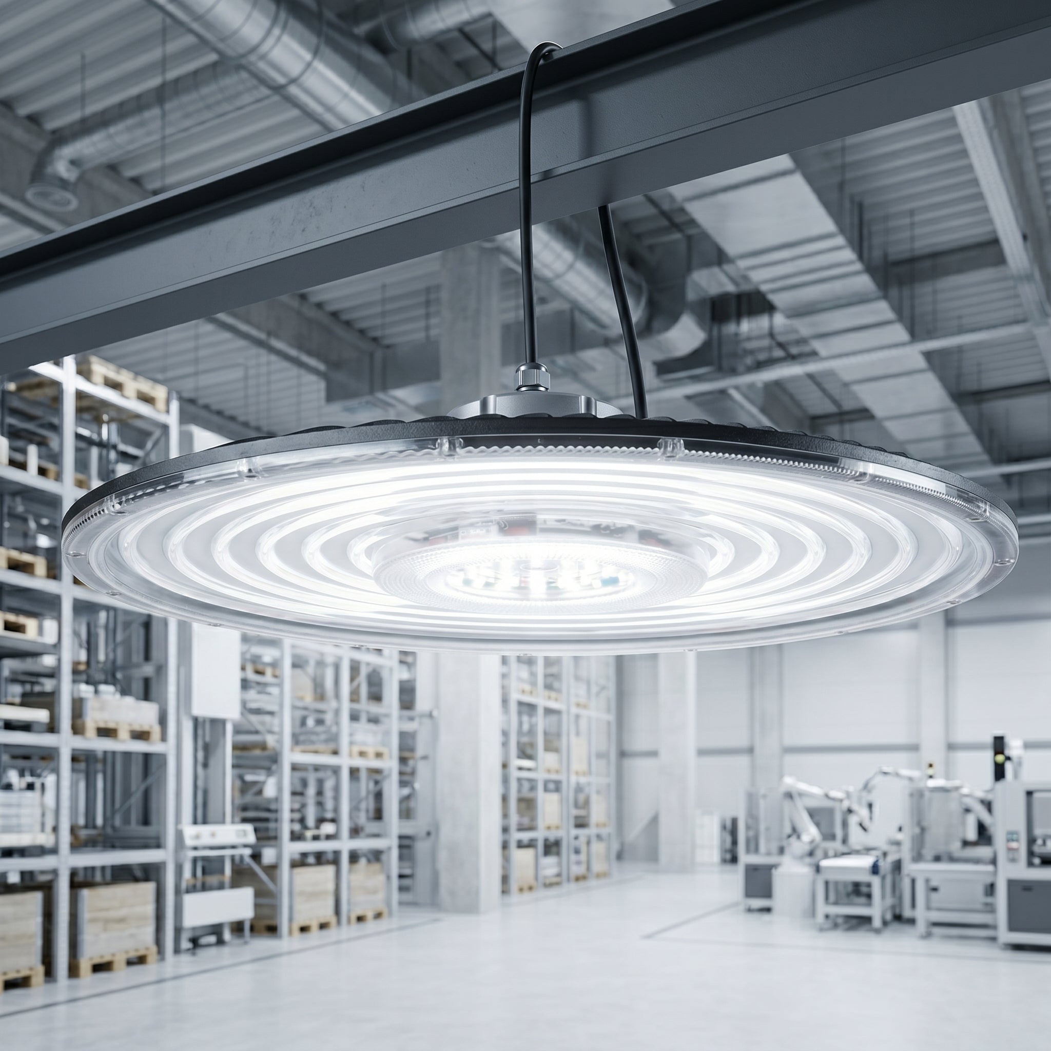 Lampa LED Industriala High Bay 200W 6500K IP65 Ø400mm