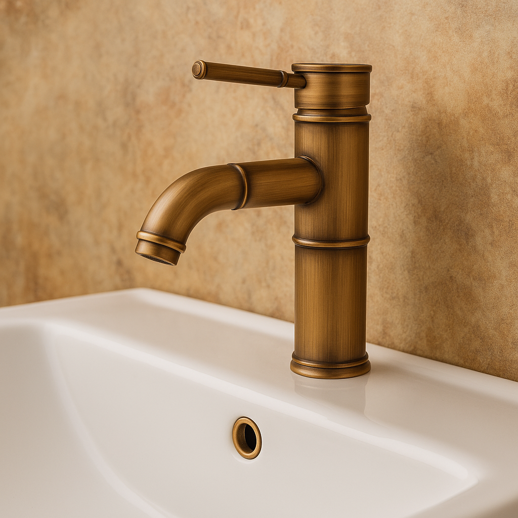 Baterie Lavoar Bronz Antichizat Design Clasic Alama