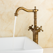 Baterie Lavoar Inalta Vintage din Alama Bronz