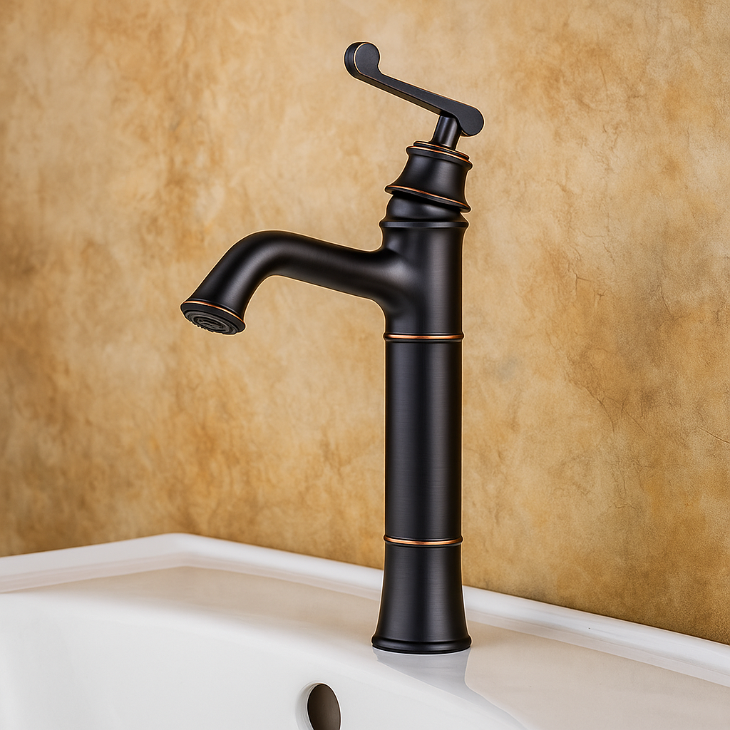 Baterie Lavoar Negru Antichizat Design Clasic Alama 1746-1