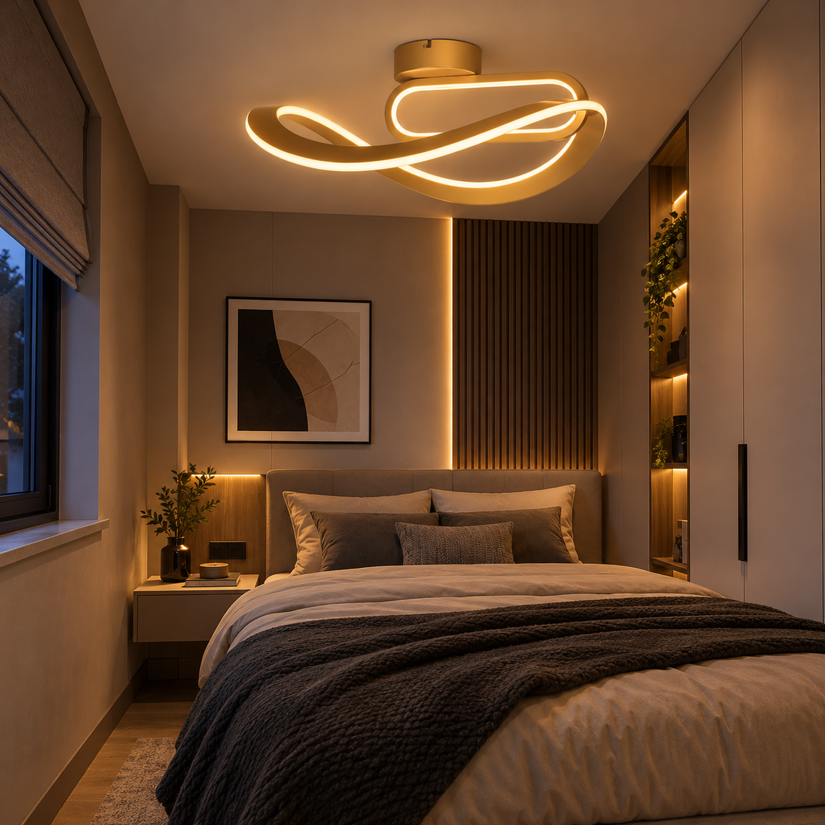 Lustra LED 40W VELENNE Gold Premium
