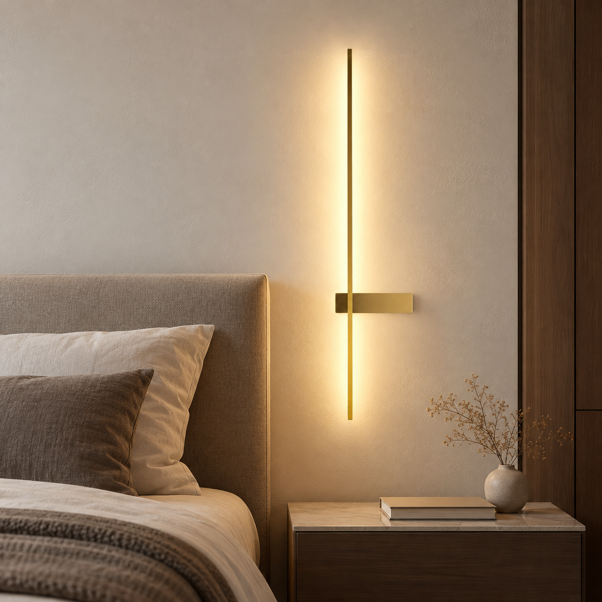 Aplica LED ARCO Gold 60cm CCT Echivalent 100W Premium