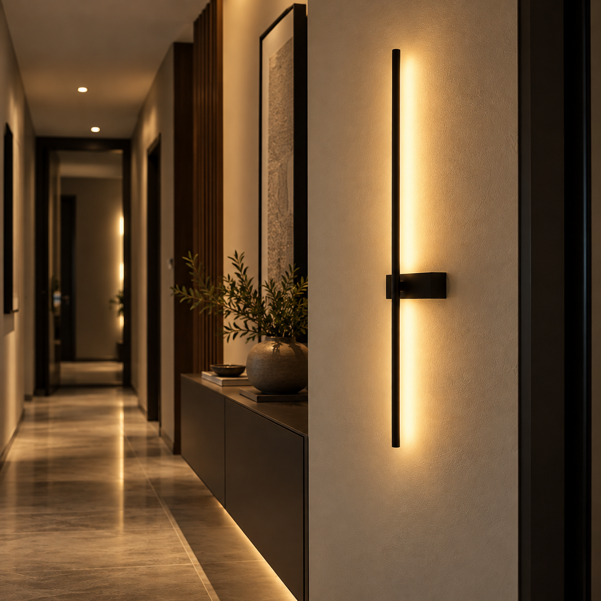 Aplica LED ARCO Black 60cm CCT Echivalent 100W Premium