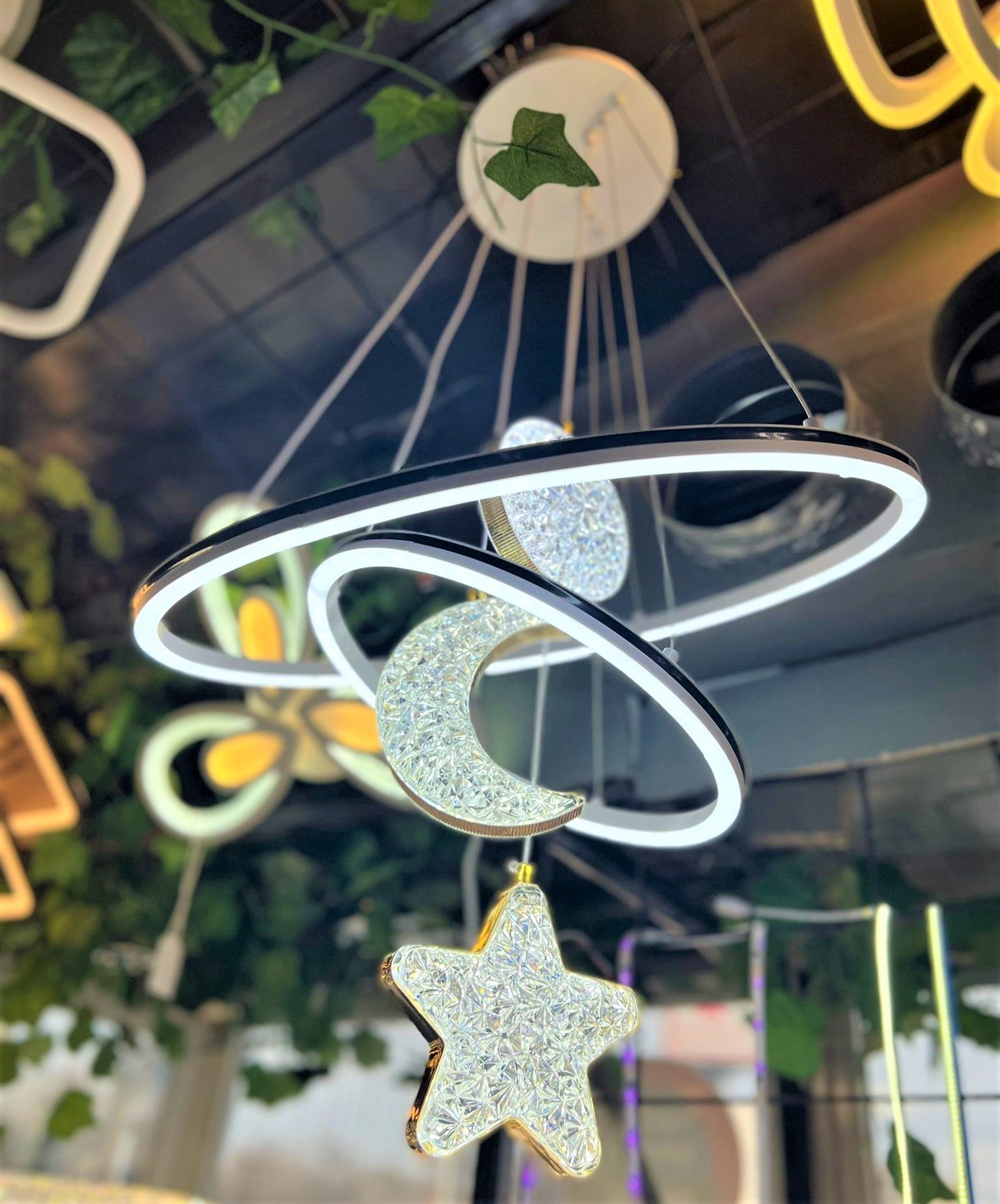 Lustra LED KIDS-WORLD RGB Echivalent 500W Telecomanda