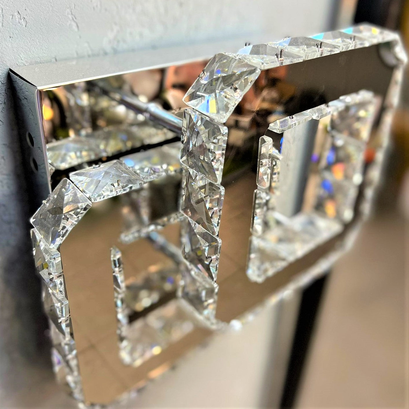 Lustra LED CRISTAL Double Square Echivalent 200W