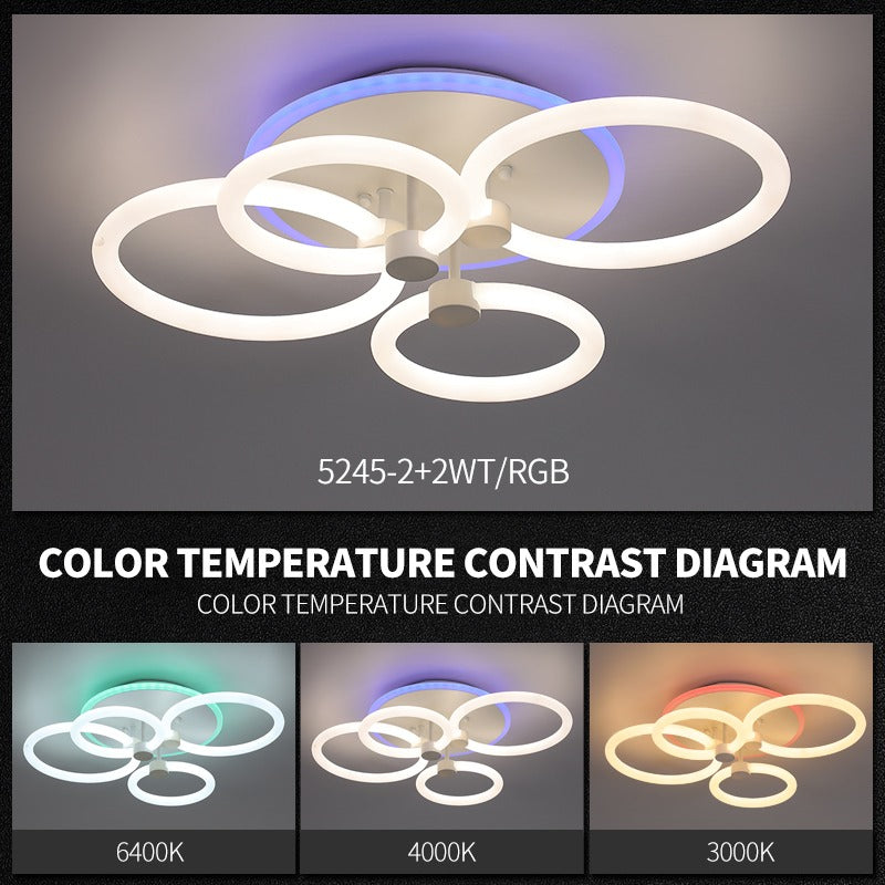 Lustra LED 140W CIRCLE 2+2 RGB SMART Telecomanda