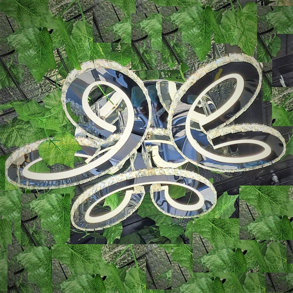 Lustra LED DAISY Cristal Telecomanda Echivalent 800W