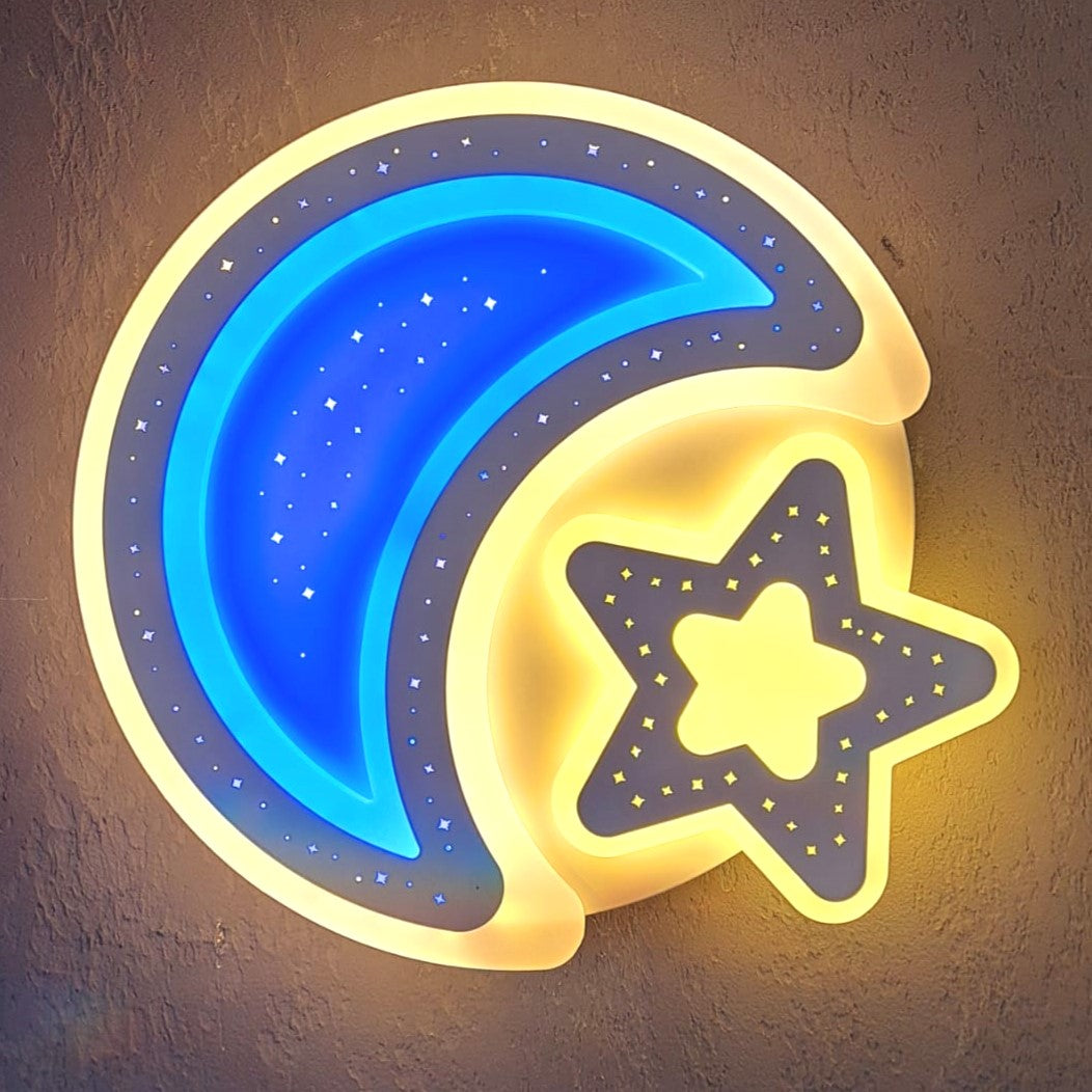 Aplica LED 100W MOON RGB Echivalent 300W